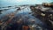 Oil spill pollution spreading across marine environment