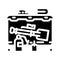 oil spill response kit petroleum engineer glyph icon vector illustration