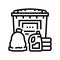 oil spill response kit petroleum engineer line icon vector illustration