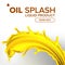 Oil Splash Vector. Liquid Drop. Gold Droplet. Olive, Flow. Fuel Wave. Gas, Collagen. 3D Realistic Isolated Illustration