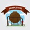 Oil storage, oil refinery to the pipeline logo with banner for text