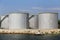 Oil storage tanks