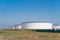 Oil storage tanks