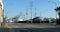 Oil storage tanks in an industrial area in Los Angeles