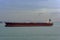 Oil supertanker in Singapore Strait