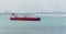 Oil supertanker in Singapore Strait