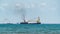 Oil tanker on the high seas
