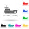 oil tanker multi color style icon. Simple glyph, flat vector of Oil icons for ui and ux, website or mobile application