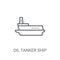 Oil Tanker ship icon. Trendy Oil Tanker ship logo concept on whi