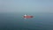 Oil tanker ship into the sea