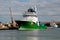 Oil Tug on the river South Esk, Montrose, Angus. Scotland. UK  