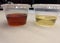 Oil and Vinegar In Small Plastic Containers Italian Resturant Salad Dressing