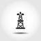 oil well icon. Pumpjack isolated icon. ecology design element