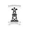 oil well icon. Pumpjack simple icon. oil well isolated icon