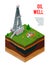 Oil Well Profile Background