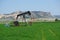 Oil well pumping in a rural Nebraska field