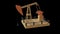 Oil well rig jack 3d