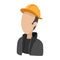 Oilman cartoon icon