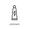 Ointment icon. Trendy modern flat linear vector Ointment icon on