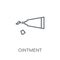 Ointment linear icon. Modern outline Ointment logo concept on wh