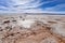 Ojos del sal, volcanic formations on the edge of the Salar de Uyuni, near the town of Colchani, Uyuni, Bolivia