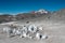 Ojos del Salado volcano in Atacama desert, Chile