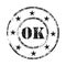 Ok abstract grunge rubber stamp background