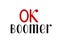 OK Boomer, lettering design. Internet meme, phrase popular among young people. Vector illustration for t-shirt print or
