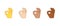 Ok emoji best gesture icon. Hand okay thumbs finger choice vector good sign