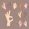 Ok hands success gesture okey y