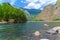 The Oka Sayanskaya River. Siberia, Russia.