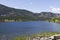 Okanagan Lake and hillside landscape