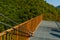 OKATSE, GEORGIA: Beautiful scenic landscape near the bridge in Okatse Canyon on a sunny summer day.