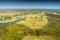 Okavango delta Okavango Grassland is one of the Seven Natural Wonders of Africa view from the airplane Botswana, South Western