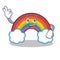 Okay colorful rainbow character cartoon