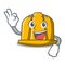 Okay construction helmet character cartoon