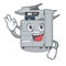 Okay copier machine isolated in the cartoon