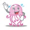 Okay cute jellyfish character cartoon