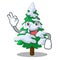 Okay firs with snow on character tree