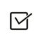 Okay icon. Checkbox symbol. Confirmation of action. Vector illustration. Eps 10.