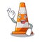 Okay traffic cone on Made in cartoon