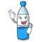 Okay water bottle character cartoon