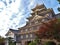 Okayama Castle in autumn season in Okayama, Japan.