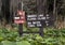 Okefenokee Swamp directional signs