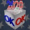 Oklahoma Ballot Box Election 2020 3D Illustration