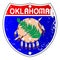 Oklahoma Flag Icons As Interstate Sign