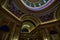 Oklahoma state capitol interior detail dome and paintings