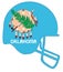 Oklahoma State Flag Football Helmet