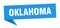 Oklahoma sticker. Oklahoma signpost pointer sign.