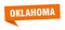 Oklahoma sticker. Oklahoma signpost pointer sign.